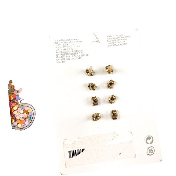 Forever 21 H&M Earring Bundle Confetti Butterfly Dangle earrings with Studs - Picture 5 of 5